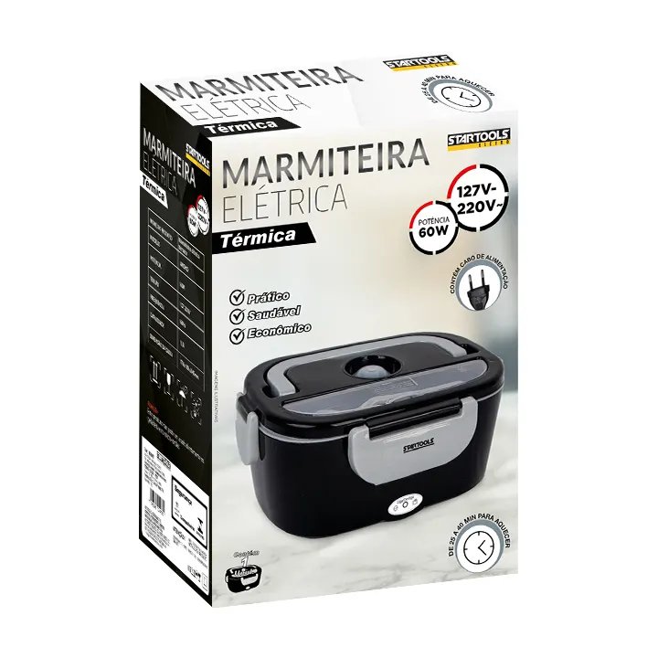 Marmita Elétrica Térmica Bivolt Preta — imagem 2