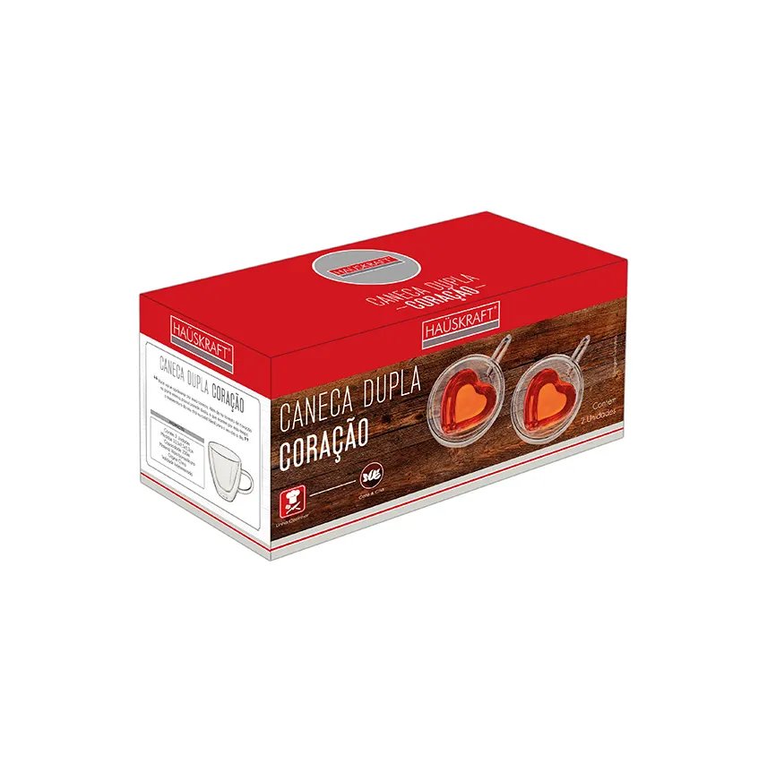 Caneca Parede Dupla Borossilicato Cora 230ml 2 Peças — imagem 4