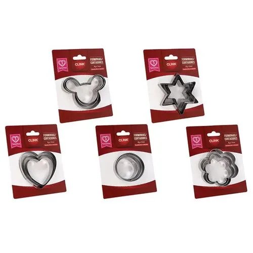 KIT 3 Forminhas Aço INOX 6,7 cm x 1,5 cm x 6,7 cm — imagem 3