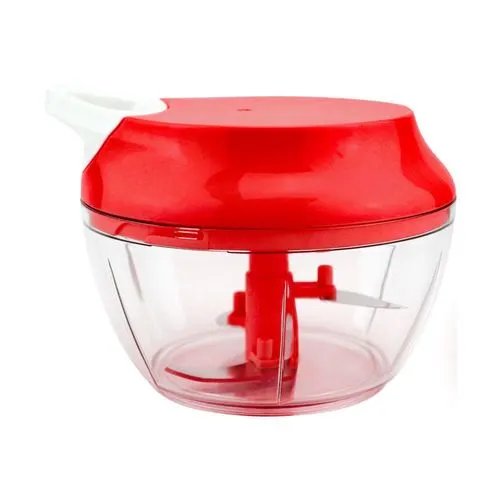 Processador Manual Alimentos 500 ml Plástico e Lamina Aço INOX 13,5 cm x 12,5 cm X10 cm (1 un)