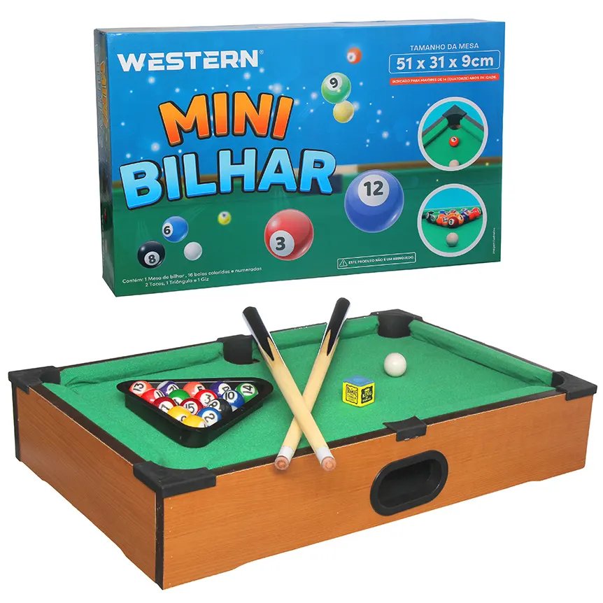 Mini Mesa Bilhar 51x31x9cm — imagem 3