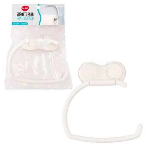 Porta Papel Higiênico Plástico PP 14 cm x 2,6 cm x 17 cm — imagem 2