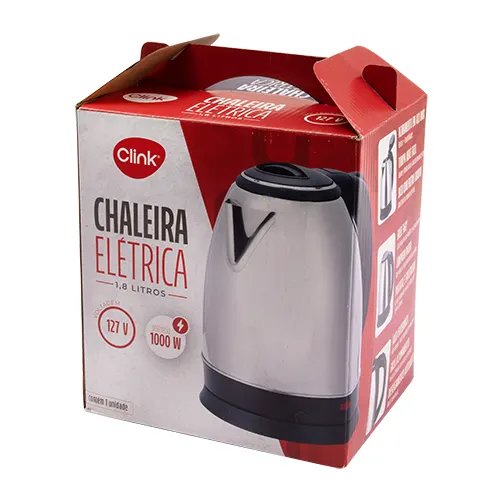 Chaleira Elétrica 1,8L 127 V Plástico PP e Aço INOX 21,5 cm x 16,3 cm x 24 cm — imagem 3