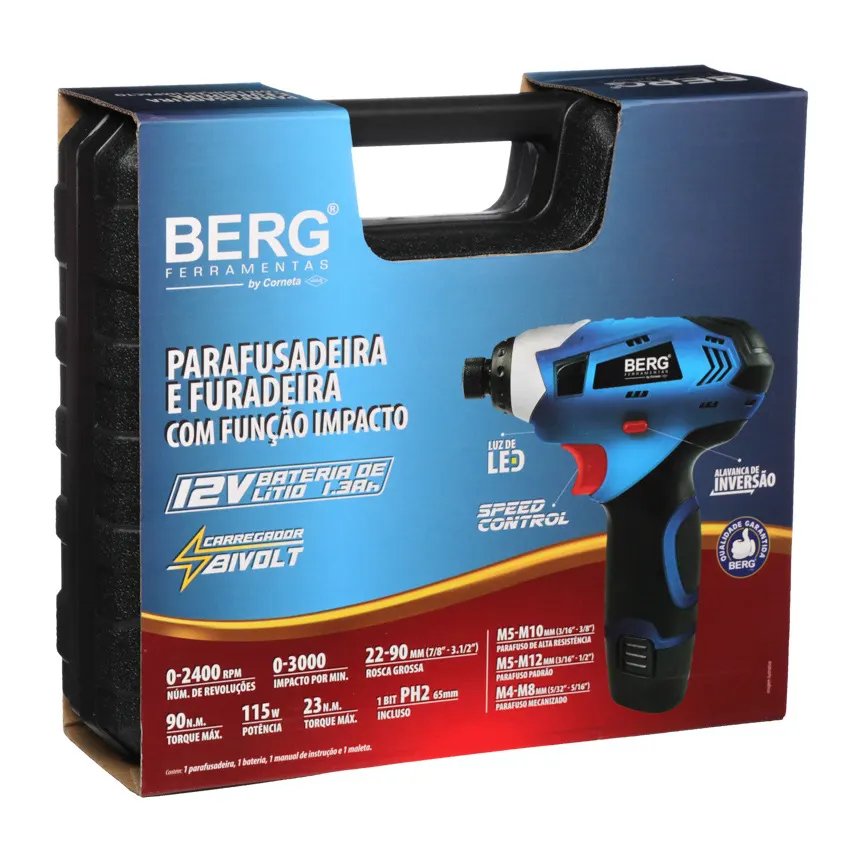 Parafusadeira Impacto BER 1/4" — imagem 3