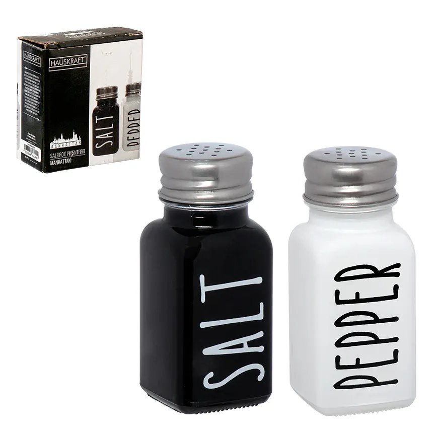 Saleiro/Pimenteiro Manhã Preto 80ml 2 Peças — imagem 3