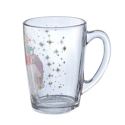Caneca Vidro Papai Noel 350ml — imagem 4