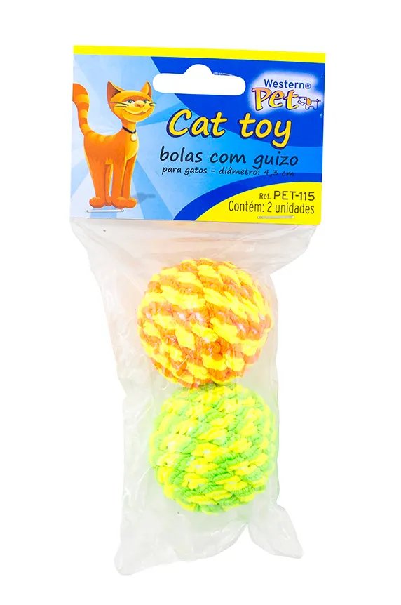 Brinquedo para Gato Bola Guizo Jogo 2 Peças — imagem 2