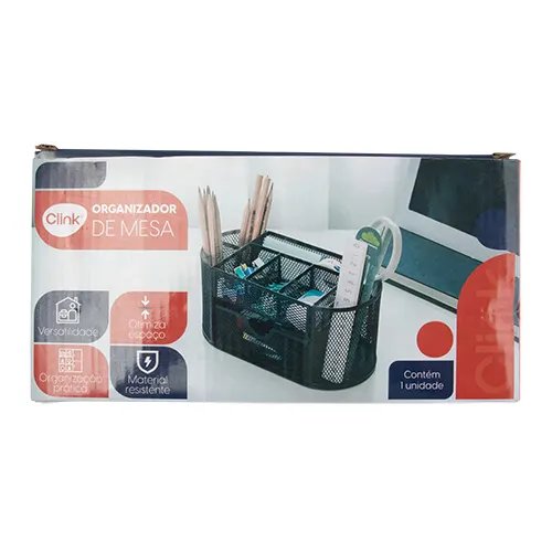 Organizador Mesa Aramado Ferro 22 cm x 11 cm x 10,5 cm — imagem 2