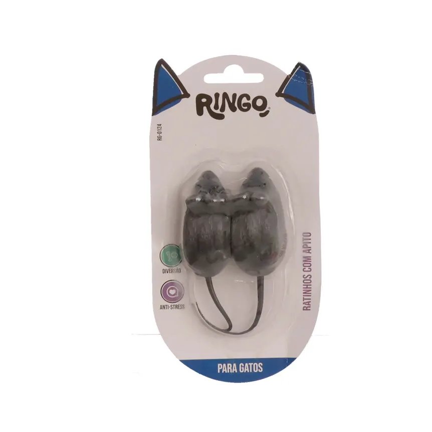 Brinquedo para Gato Ratinhos Apito 2 Peças — imagem 4