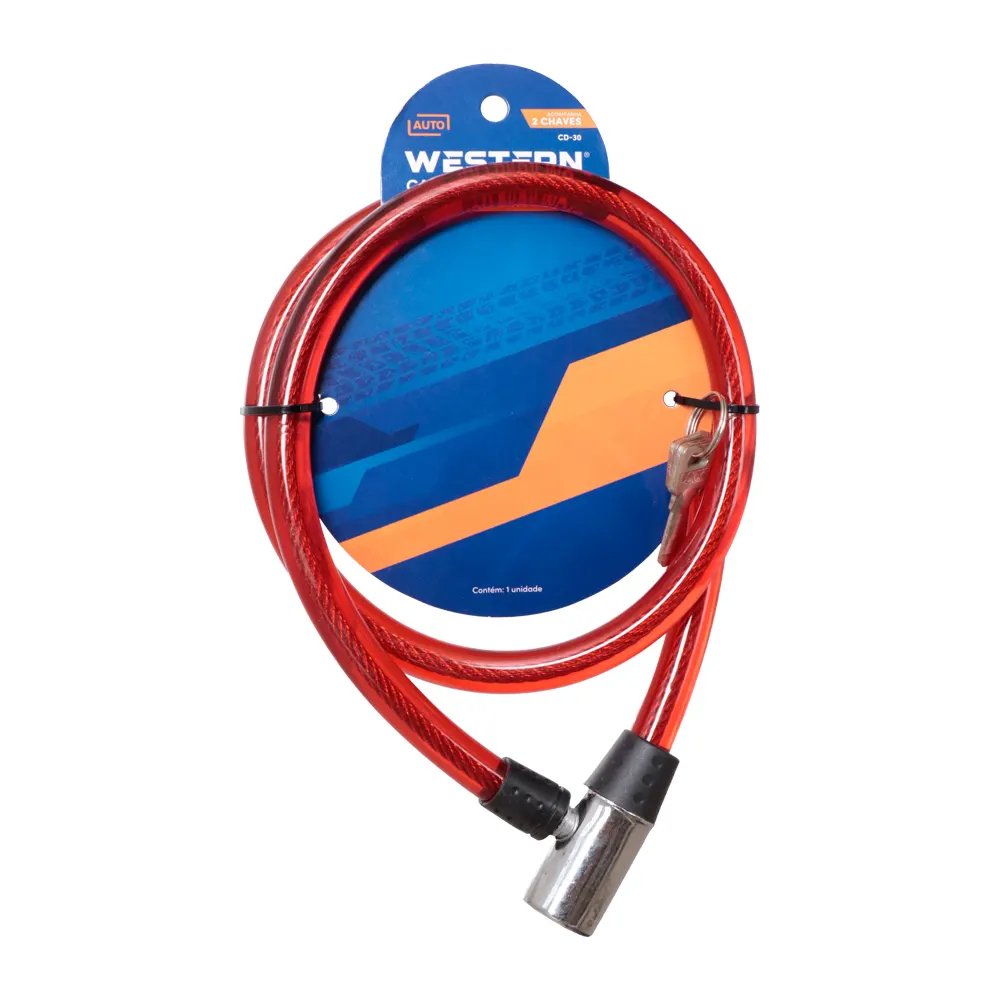 Cadeado Flexível Moto 1m x 14mm — imagem 3