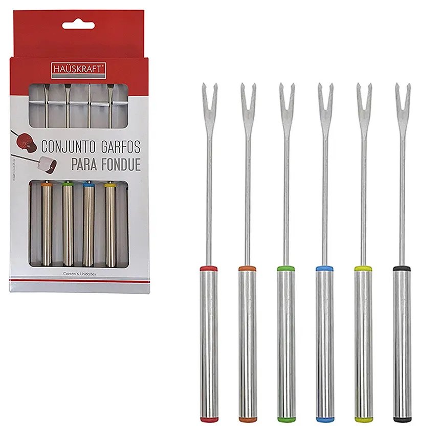 Garfo para Fondue Inox Jogo 6 Peças — imagem 2