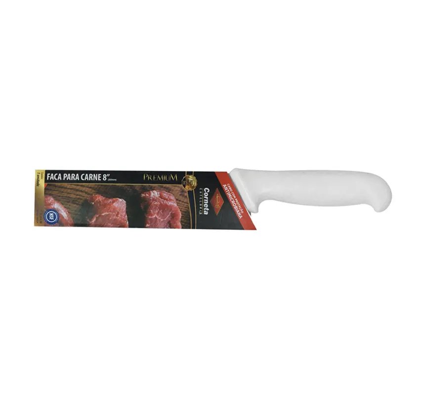 Faca para Carne Refratária Cabo Branco Premium 8" — imagem 2