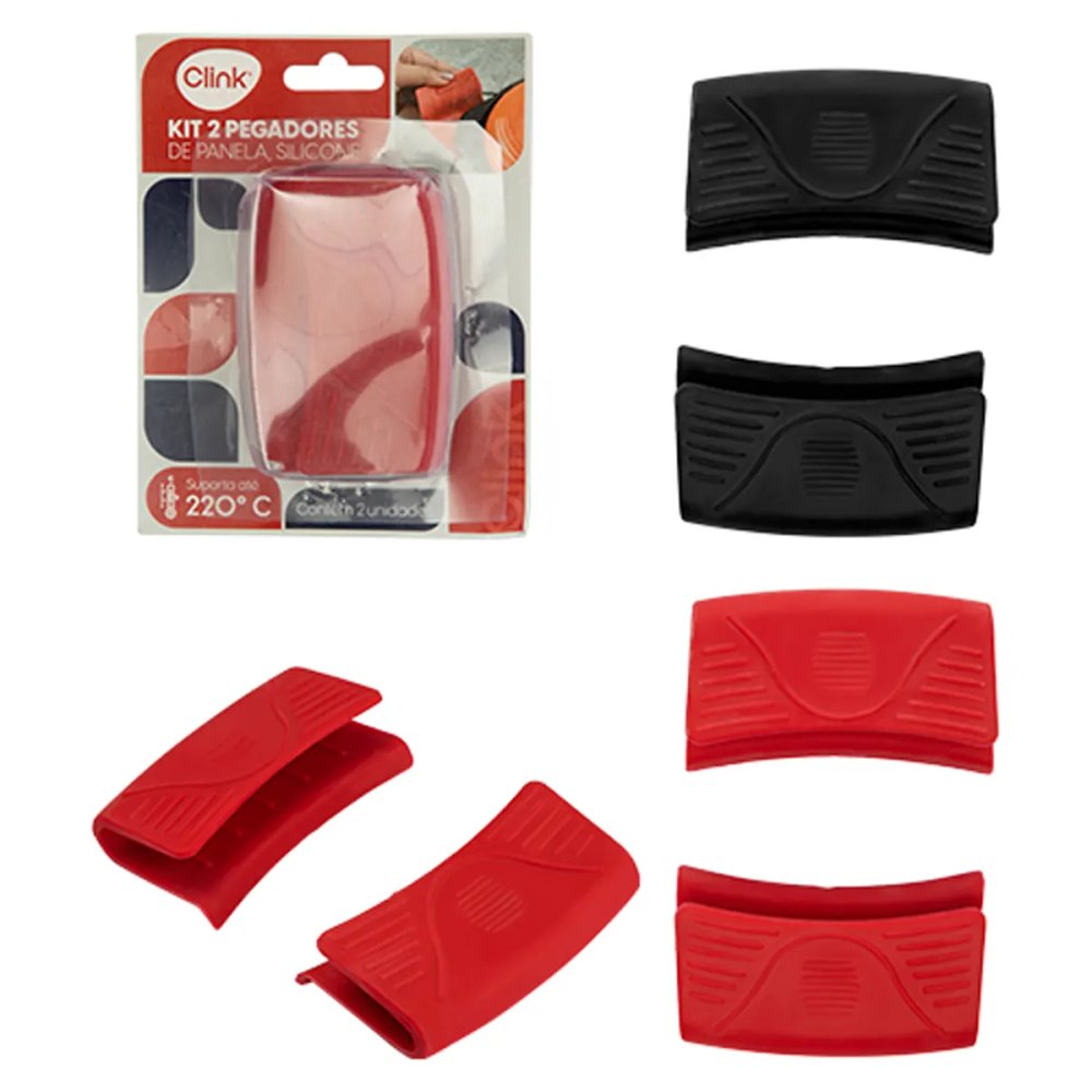 KIT 2 Pegadores Panela Silicone 8 cm x 2,5 cm x 4 cm — imagem 2