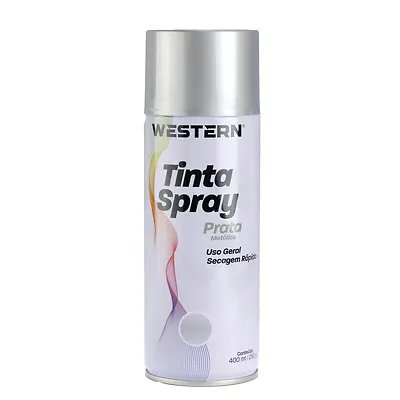 Tinta Spray Uso Geral Prata 400ml — imagem 2