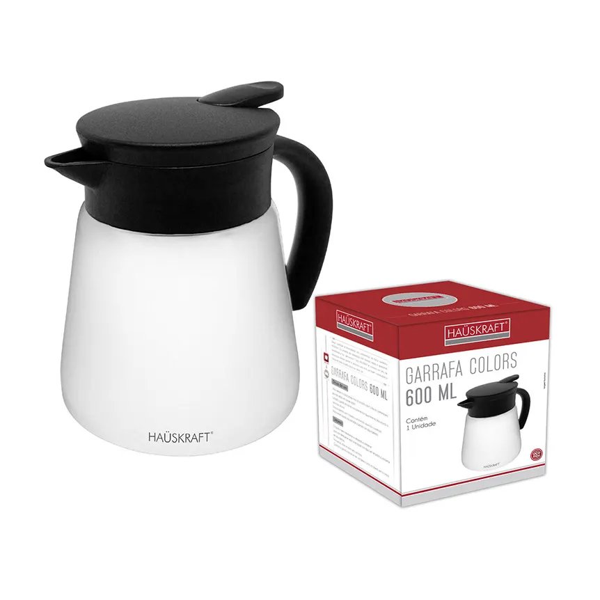 Garrafa Color Branca 600ml — imagem 2