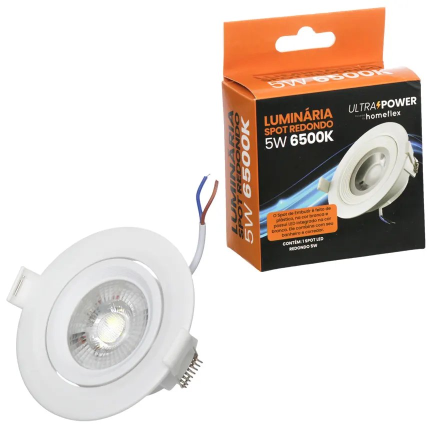 Luminária Spot Redonda 5W 6500K — imagem 3