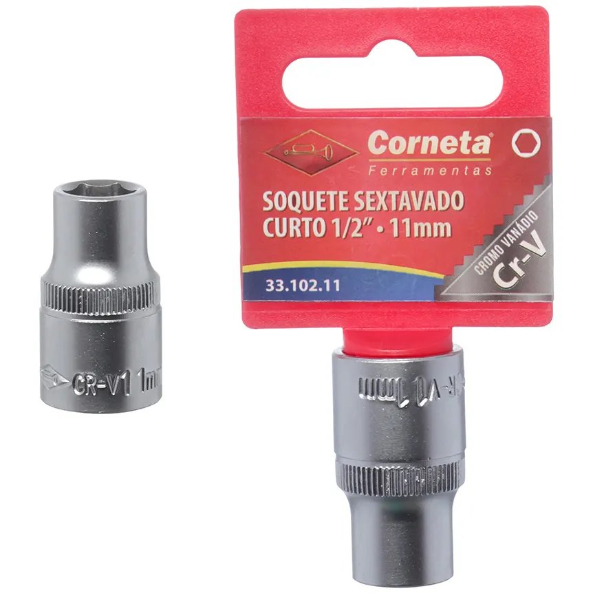 Soquete Sextavado Curto 1/2 11mm — imagem 4