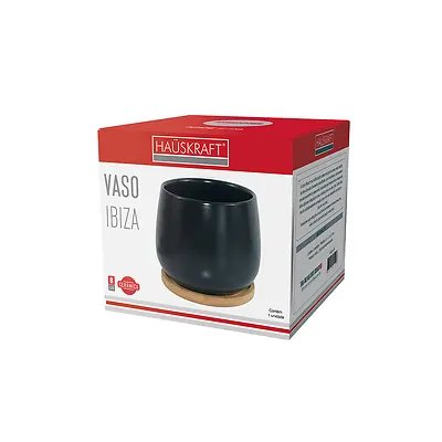 Vaso Ibiza Preto 8cm — imagem 2