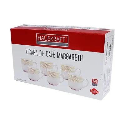 Xícara de Café Margareth 120ml 6 Peças — imagem 4