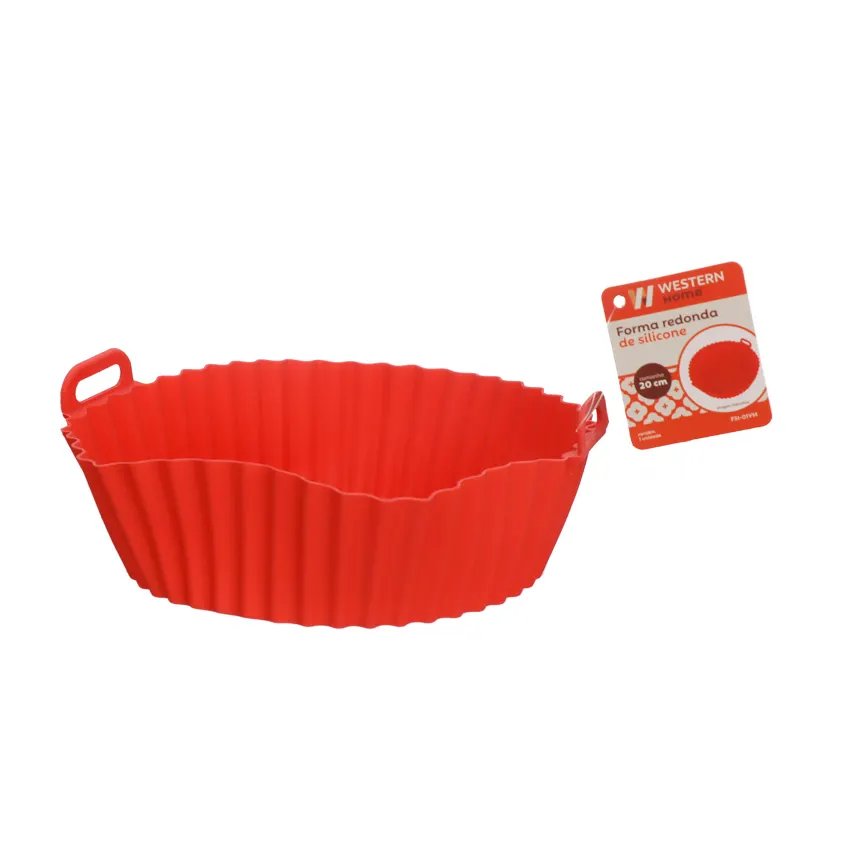 Forma Redonda Silicone Air Vermelha 16cm — imagem 3
