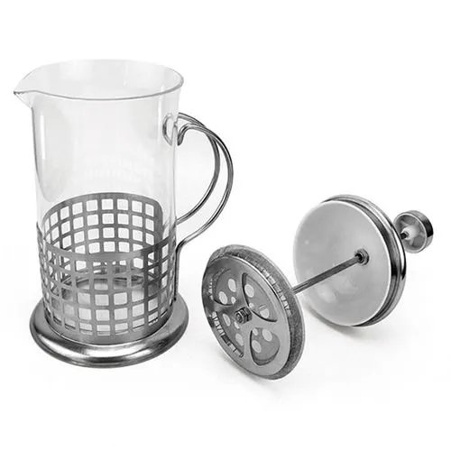Prensa Francesa Vidro Aço INOX 350 ml 18 cm x 9,7 cm — imagem 2