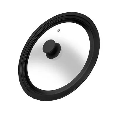 Tampa Vidro Uni Silicone Preta 18-22cm — imagem 3