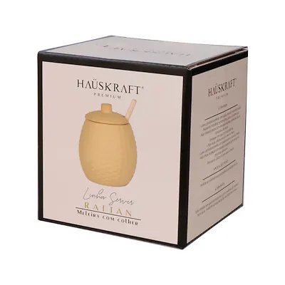 Meleira Porcelana Colher Rattan 420ml — imagem 3