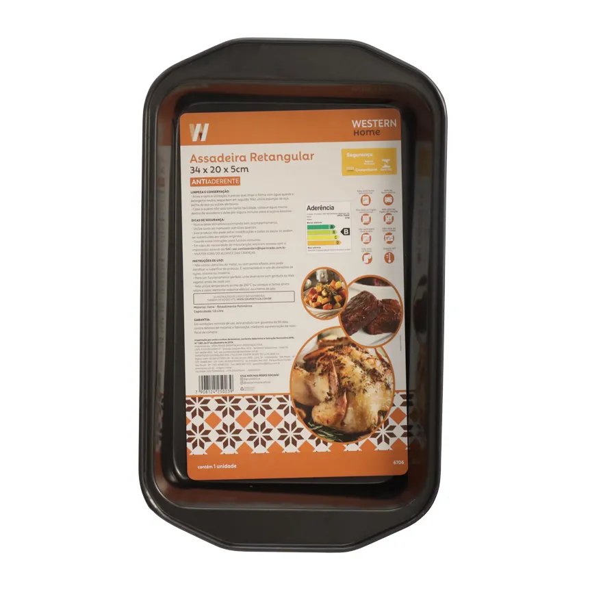 Assadeira Retangular 34cm Western — imagem 3