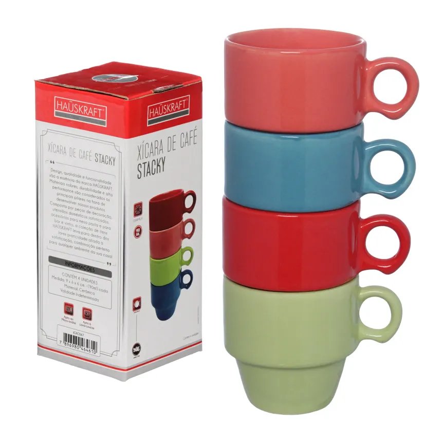 Xícara de Café Stacky CL 90ml 4 Peças — imagem 2