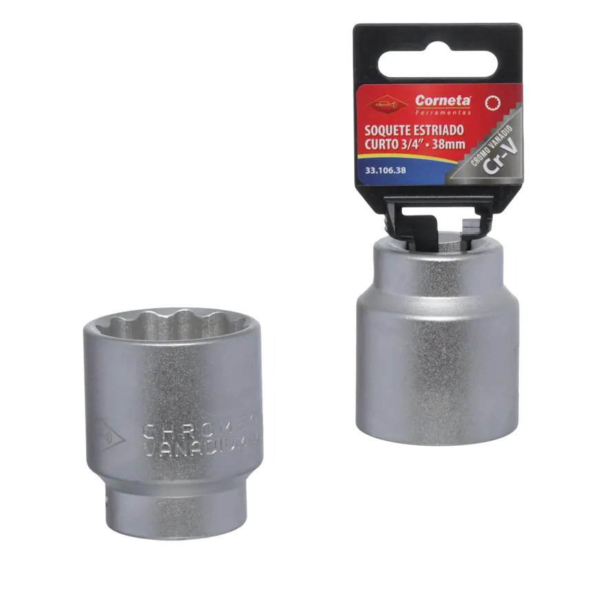 Soquete Estriado Curto 3/4 38mm — imagem 2