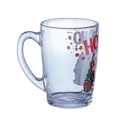 Caneca Vidro Noel Árvore 350ml — imagem 3