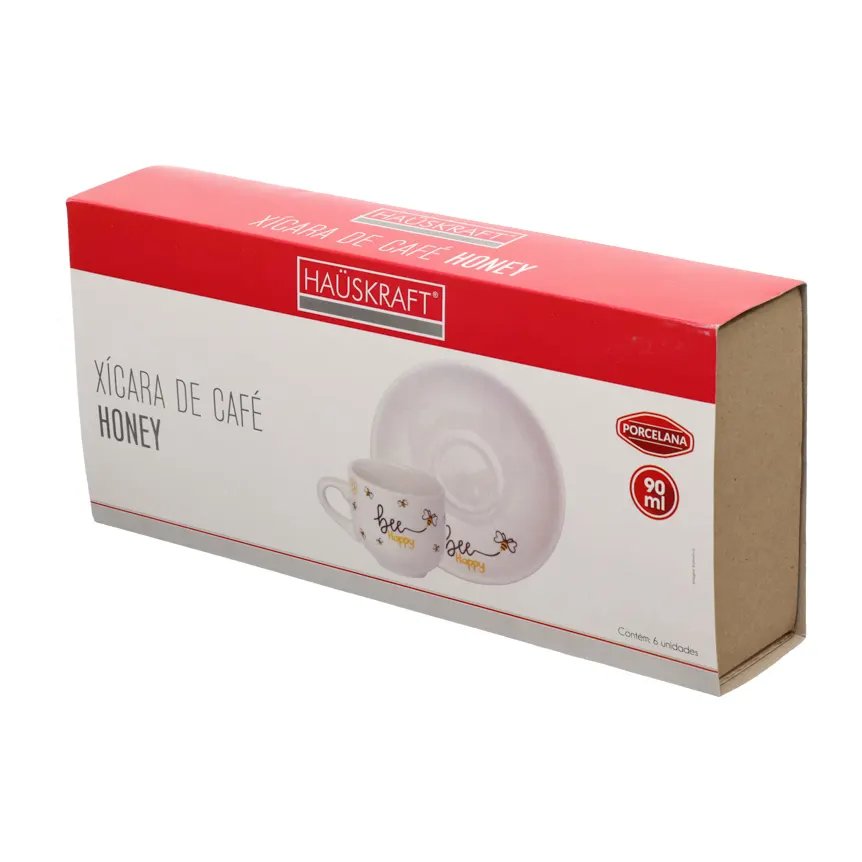 Xícara de Café com Pires Honey 90ml 6 Peças — imagem 3