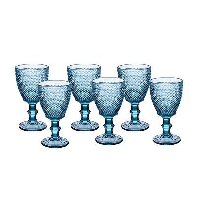 Taça Água/Vinho BJ Azul 320ml 6 Peças — imagem 3