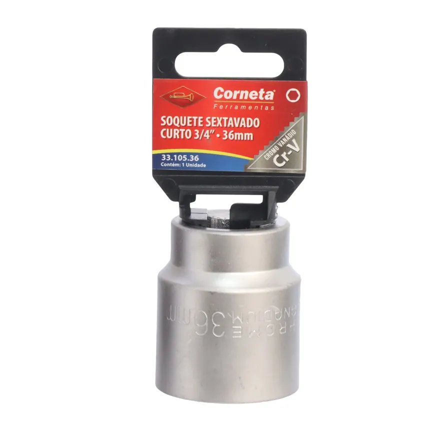 Soquete Sextavado Curto 3/4 36mm — imagem 2