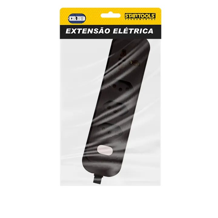 Extensao Eletrica 2M Bivolt 4 Tomadas 1 Universal Cx36 — imagem 2