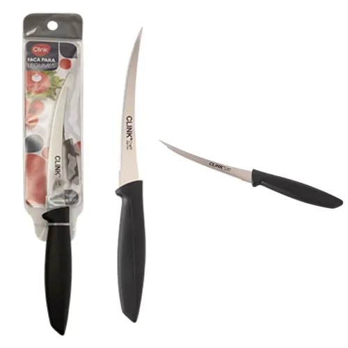 Faca Tomate Aço INOX e Plástico PP 22,5 cm x 2 cm x 1,2 cm — imagem 2
