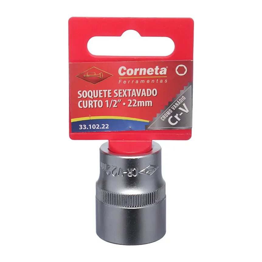 Soquete Sextavado Curto 1/2 22mm — imagem 4