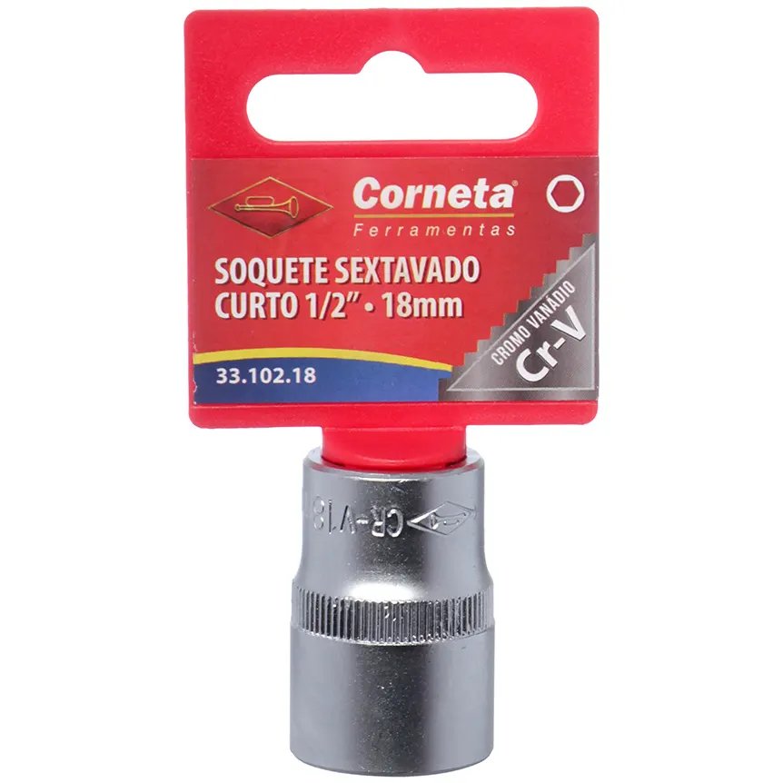Soquete Sextavado Curto 1/2 18mm — imagem 3