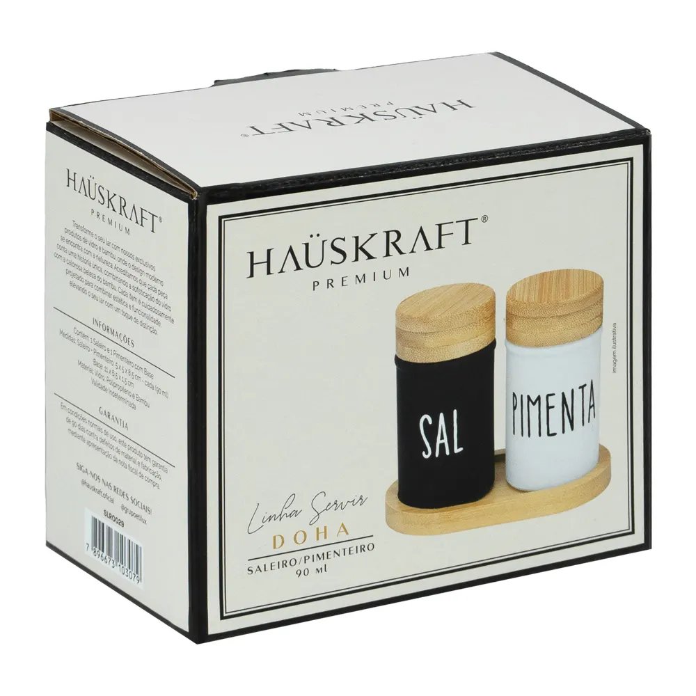 Saleiro/Pimenteiro Doha 90ml 3 Peças — imagem 2