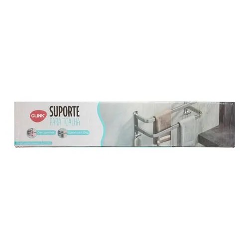 Suporte Duplo Toalha 10 Kg Alúminio 59,5 cm x 15 cm x 9,5 cm — imagem 3