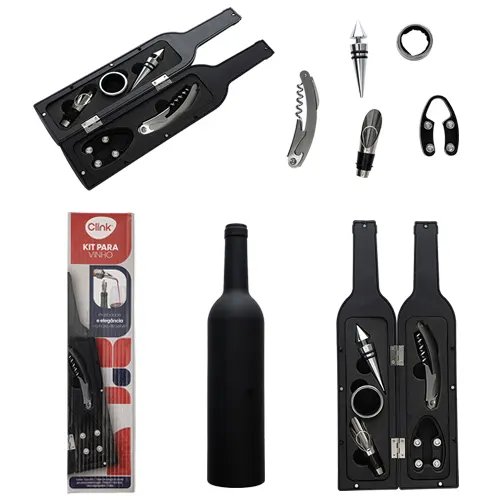 KIT 5 Pçs Vinho Aço INOX 32,5 cm x 7 cm — imagem 3