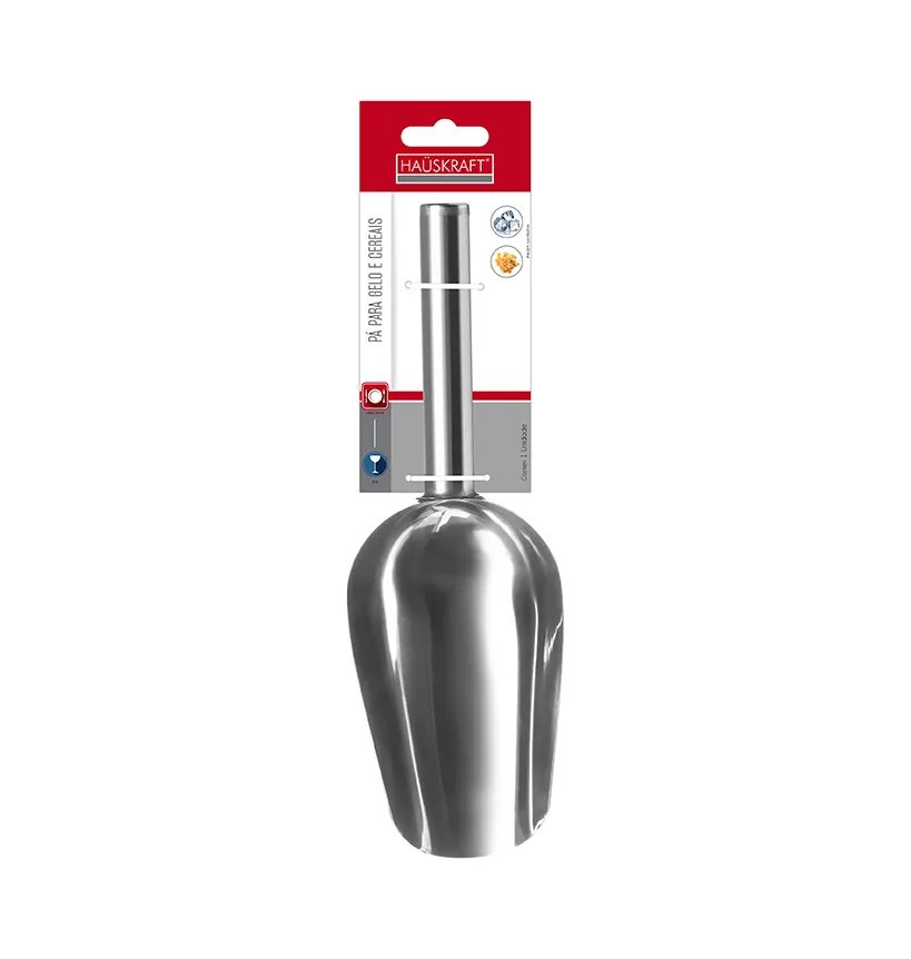 Pá para Gelo e Cereais 25cm Inox — imagem 3