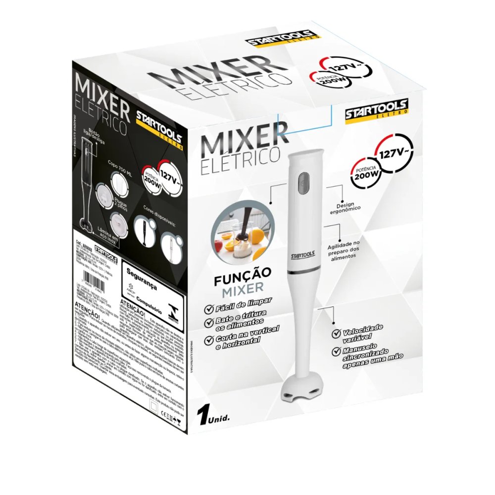 Mixer/Misturador de Mão Profissional 127V 200W — imagem 4