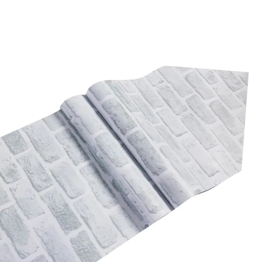 Papel de Parede Estampado Tijolinho 5m x 45cm — imagem 2