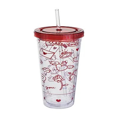 Copo Canudo Ps Glitter 450ml — imagem 2