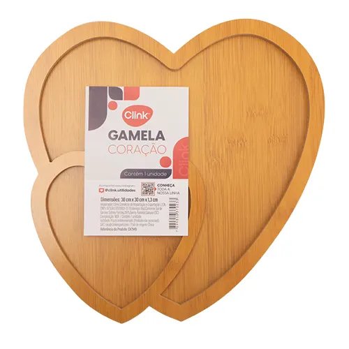 Gamela Coracão MDF 30 cm x 30 cm x 1,3 cm — imagem 2