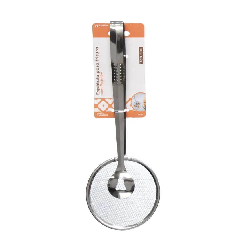 Espátula Fritura Pegador Inox 28cm — imagem 2