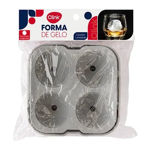 Forma Gelo Esfera Silicone 12,5 cm x 12,5 cm x 4,5 cm — imagem 3
