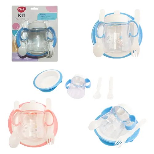 KIT 4 Pçs Papinha Plástico PP 14,5 cm x 13,5 cm x 3 cm — imagem 2