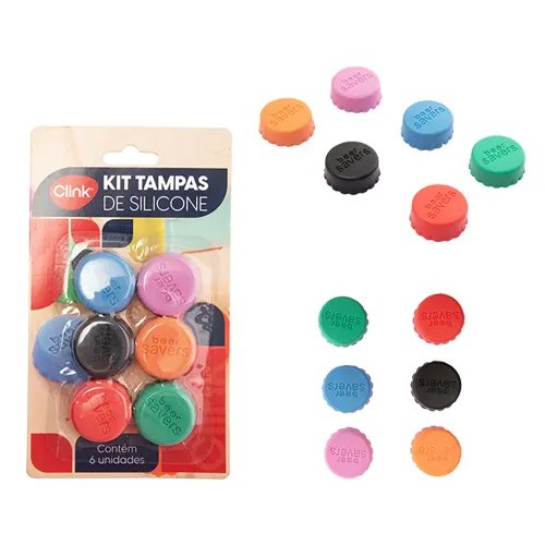 KIT Tampa Garrafas Plástico Tpr 3 cm x 1 cm — imagem 3